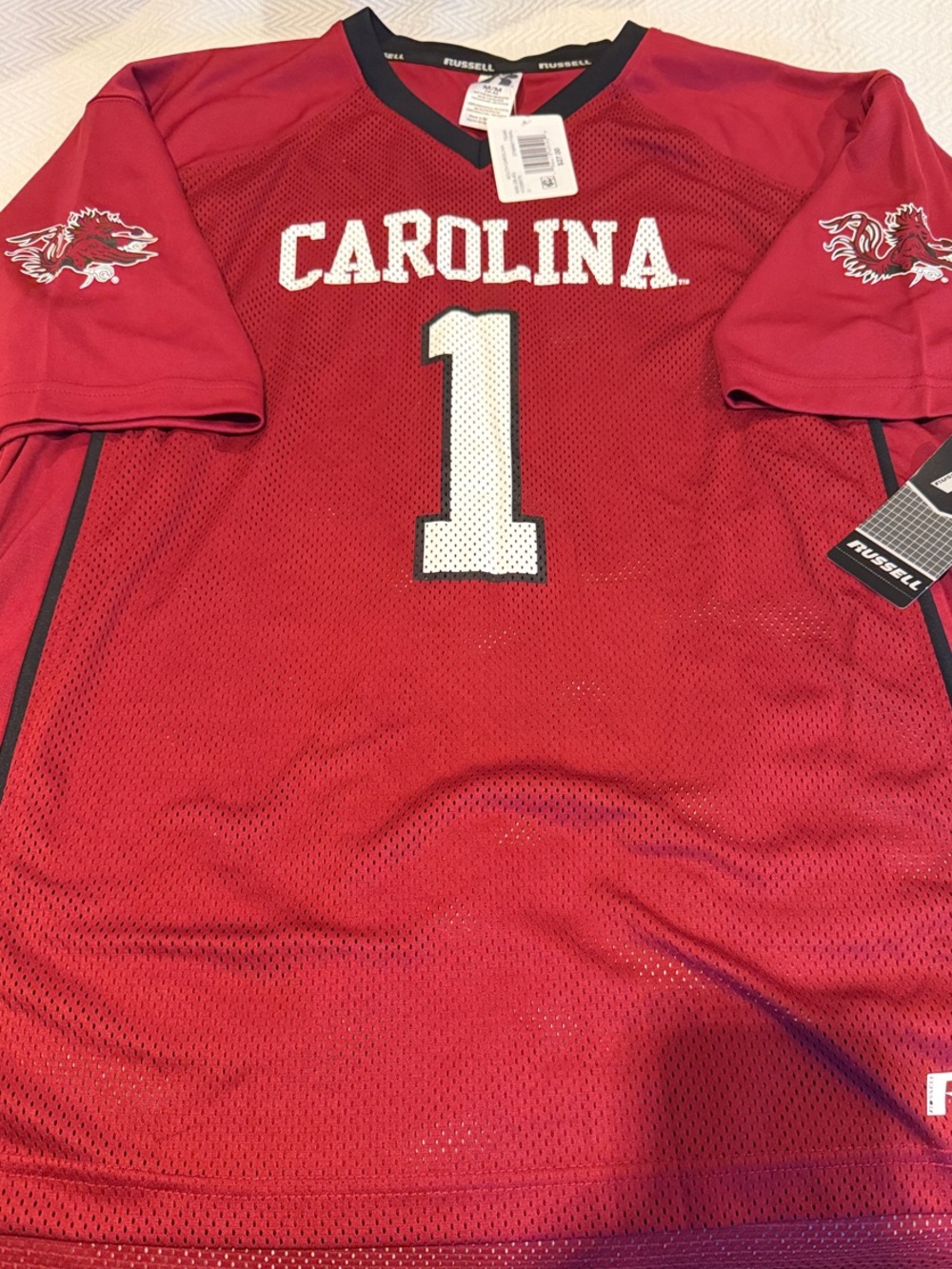 Russell Athletic Red Carolina Football Jersey #1